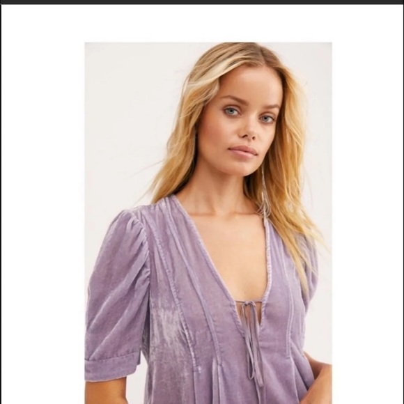 Free People velvet tunic mini dress - Picture 4 of 15
